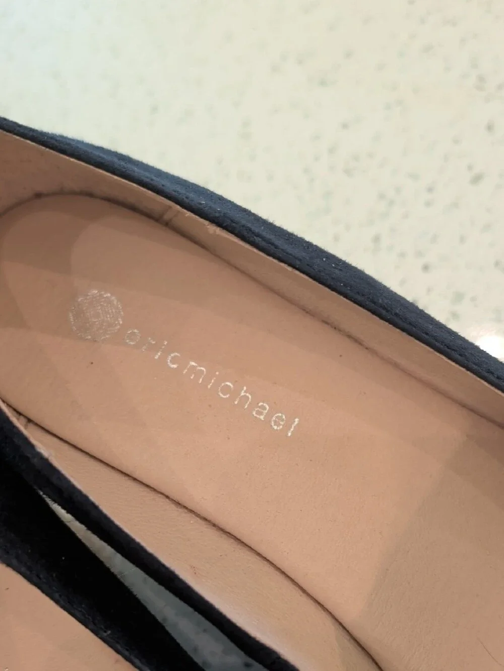 Eric Michael Navy Blue Suede Espadrille Wedge Pumps, 41 (10-10.5)